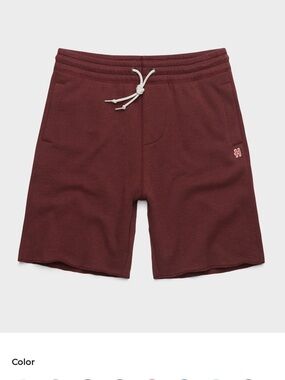 HOMAGE Men's Deep Maroon Go To Sweat Shorts